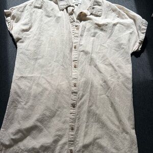 Rhythm Linen/Cotton Button Down Dress